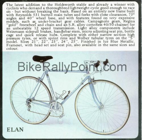 Holdsworth Elan fiche technique et avis